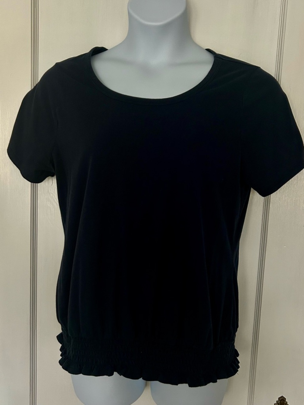 Lane Bryant Navy Blue Fitted Crew Neck Short Sleeve Tee size 14/16